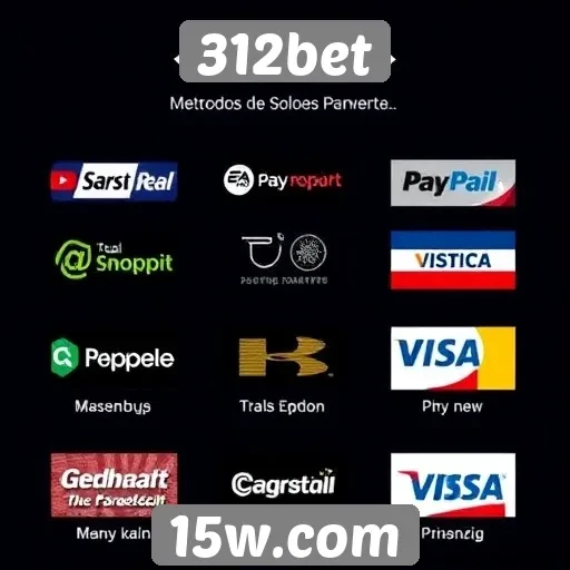 Métodos de pagamento aceitos no 312bet